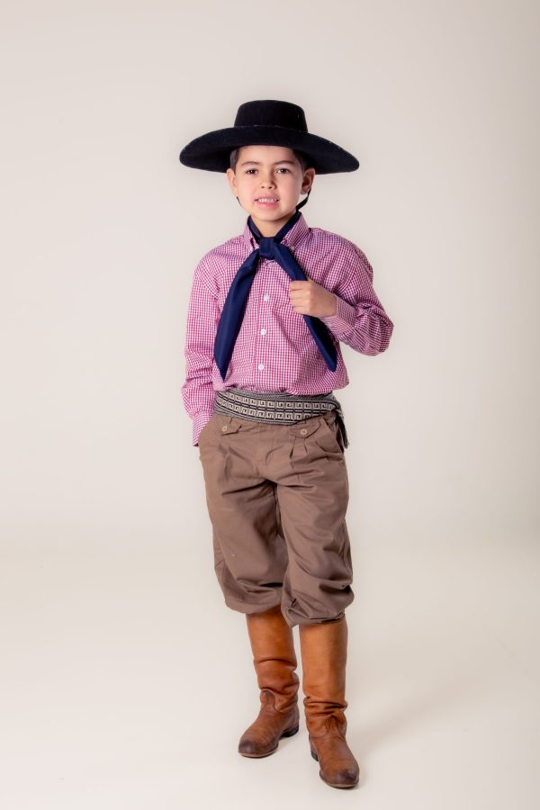 Camisa Infantil - Xadrez Vermelho e Branco - Imagem 6