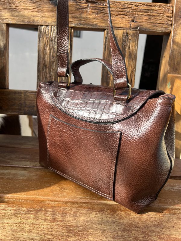 Bolsa Mariana - Pinhão com croco - Imagem 2