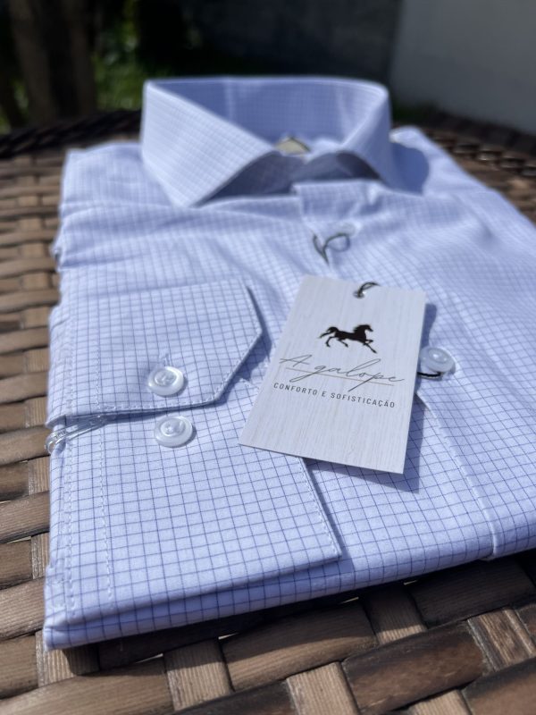 Camisa - Quadriculada Azul e Branco - Imagem 2