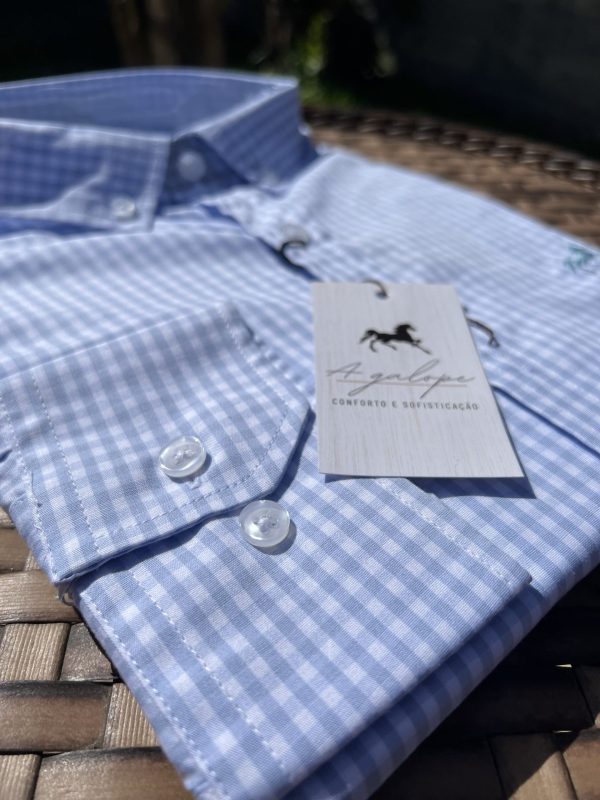 Camisa - Xadrez Azul Claro - Imagem 2