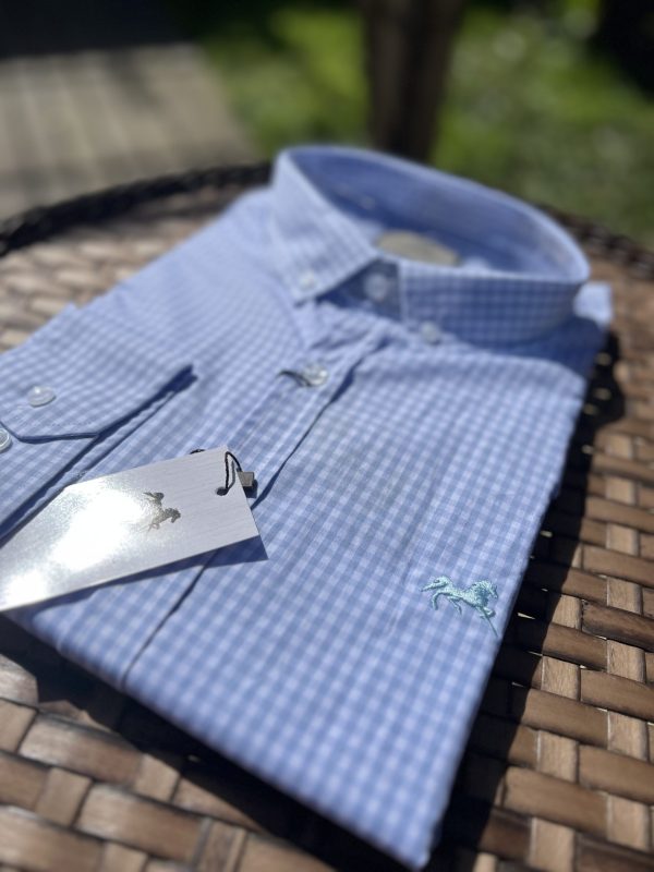 Camisa - Xadrez Azul Claro - Imagem 4