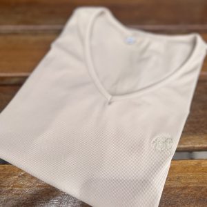 Blusa canelada - Bege