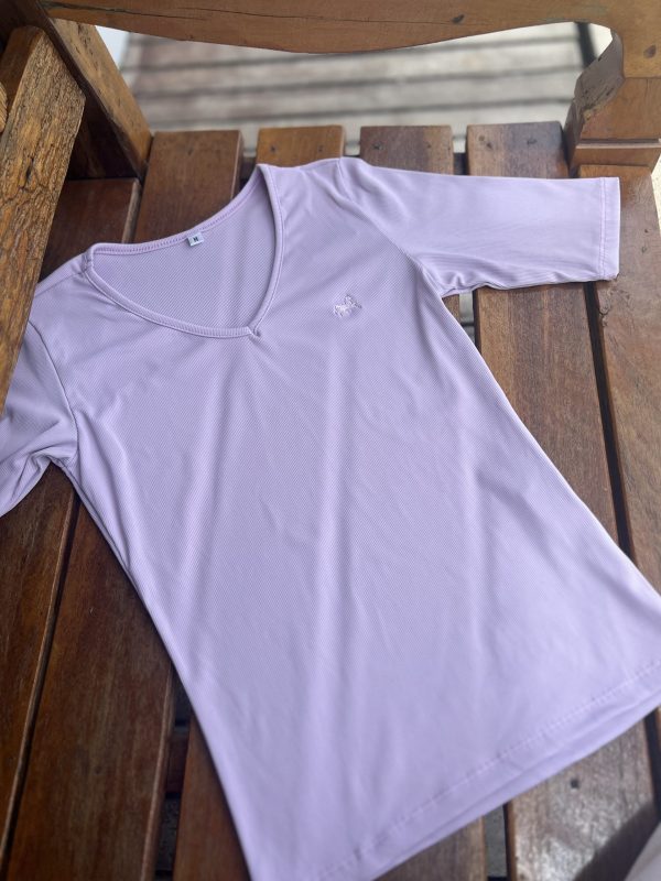 Blusa canelada - Lilás - Imagem 3