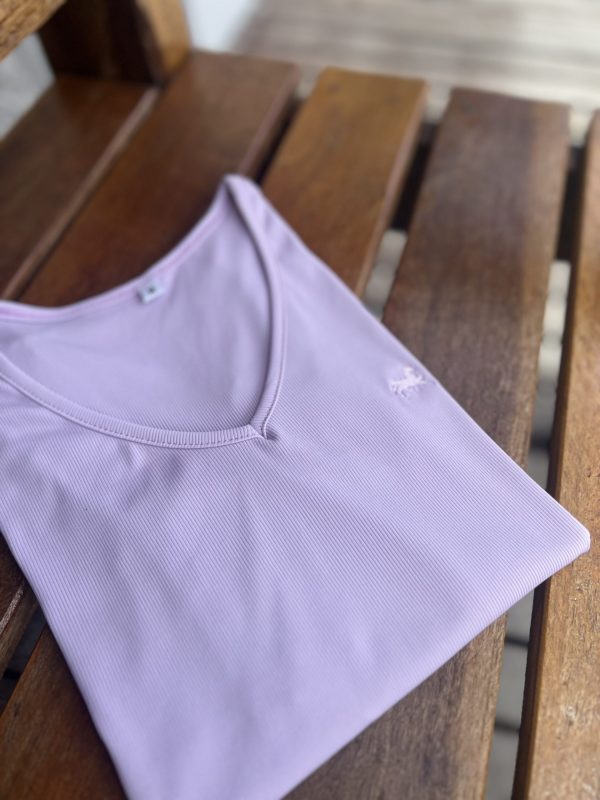 Blusa canelada - Lilás - Imagem 4