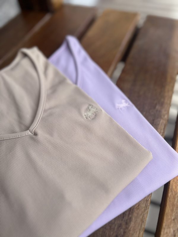 Blusa canelada - Bege - Imagem 3