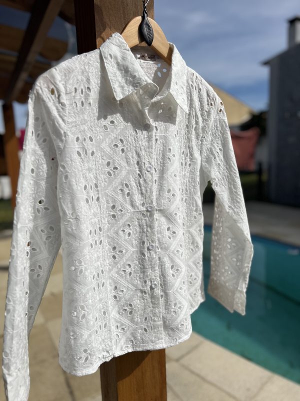 Camisa Broderie - Off White