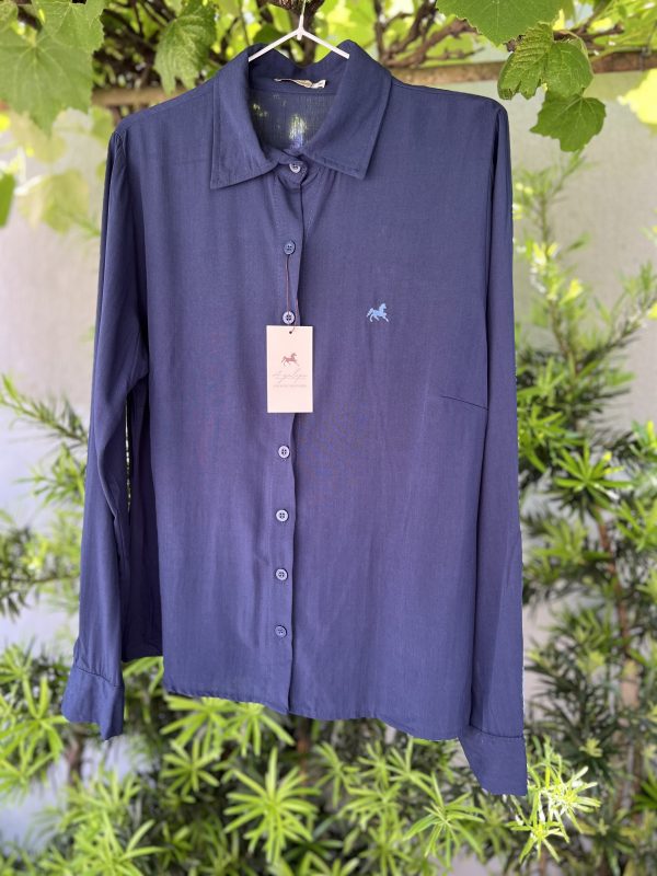 Camisa A Galope - Azul marinho - Imagem 2