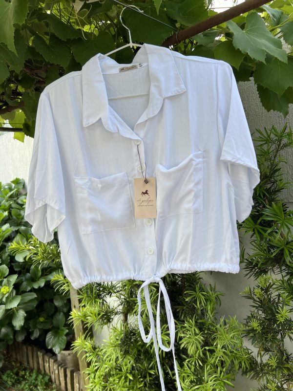 Camisa Amarração - Cor branco