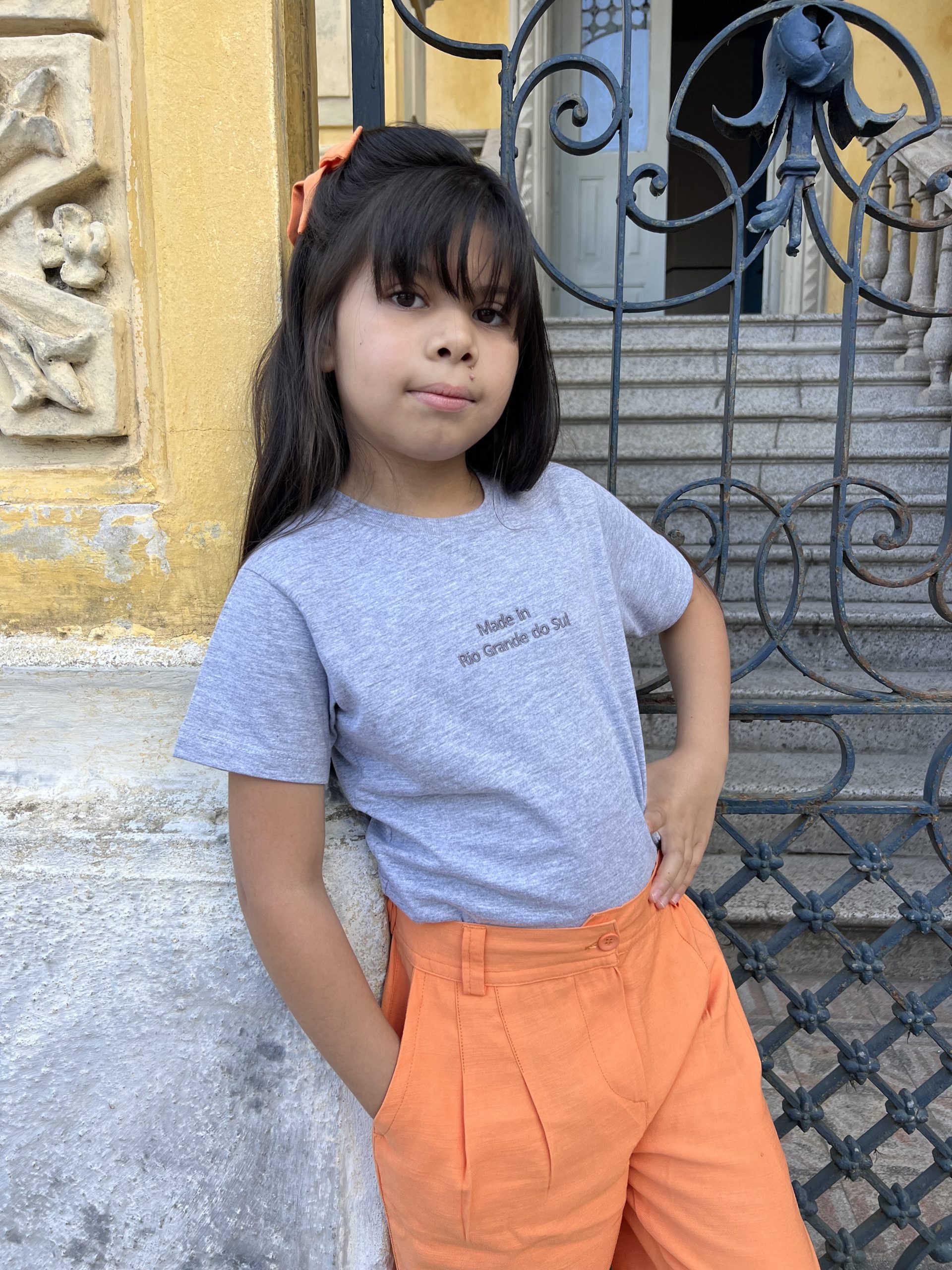 Camiseta - Cor cinza claro