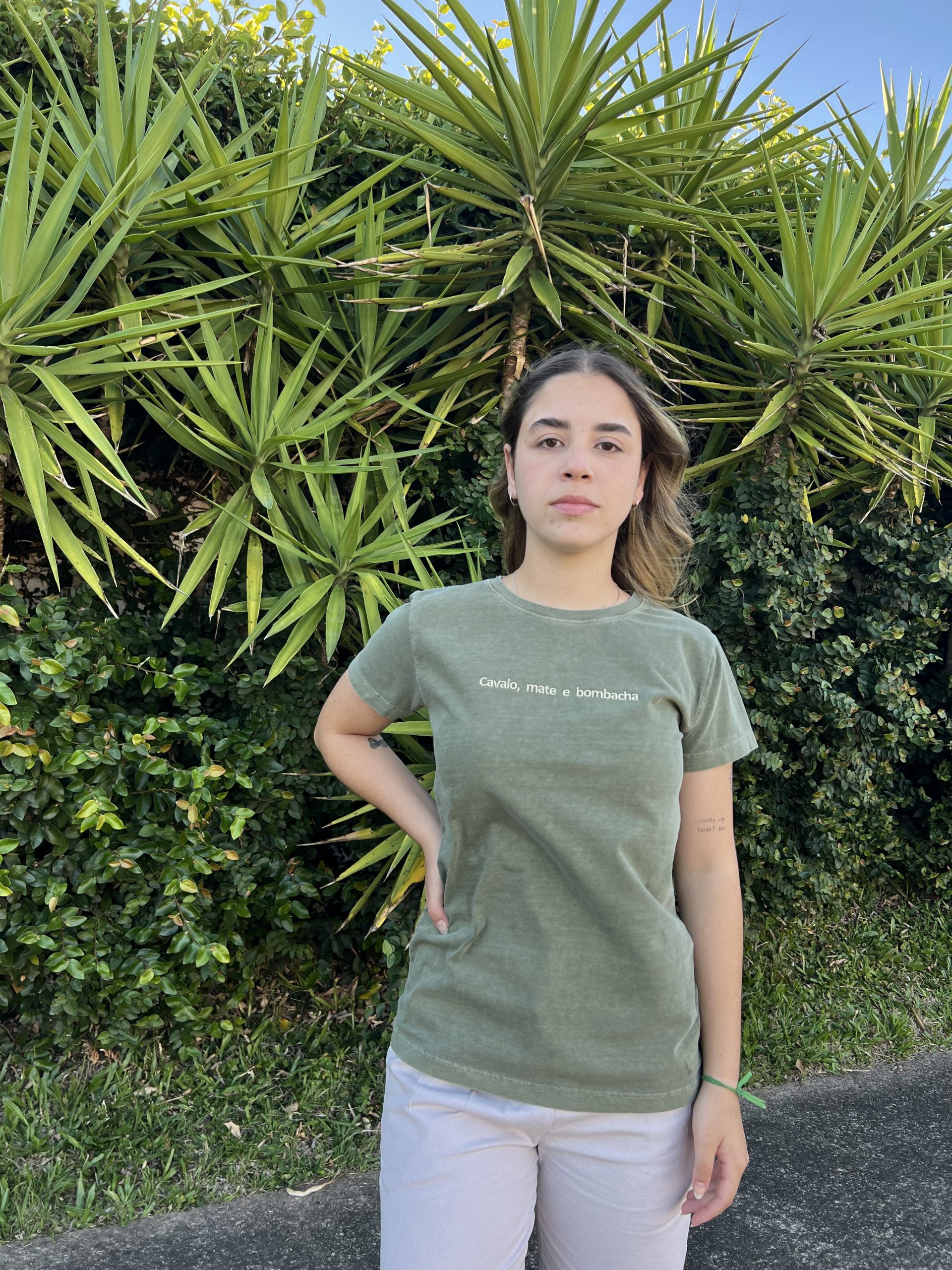 Camiseta - Cor verde escuro - Imagem 2