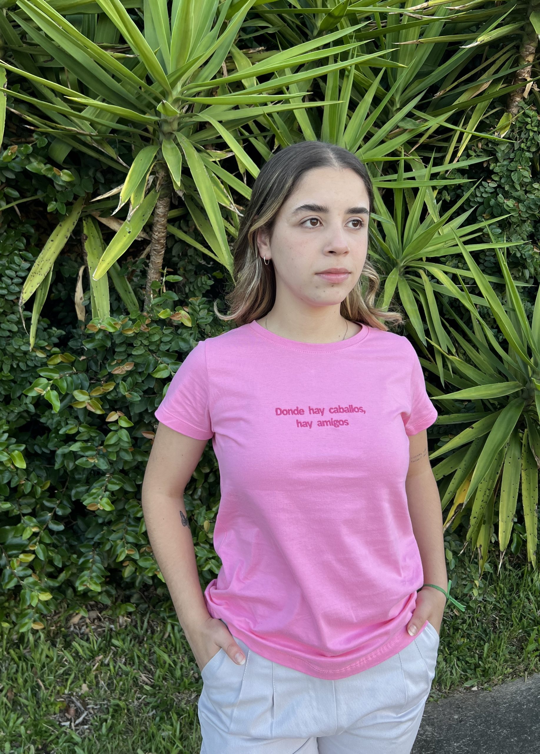 Camiseta - Cor rosa
