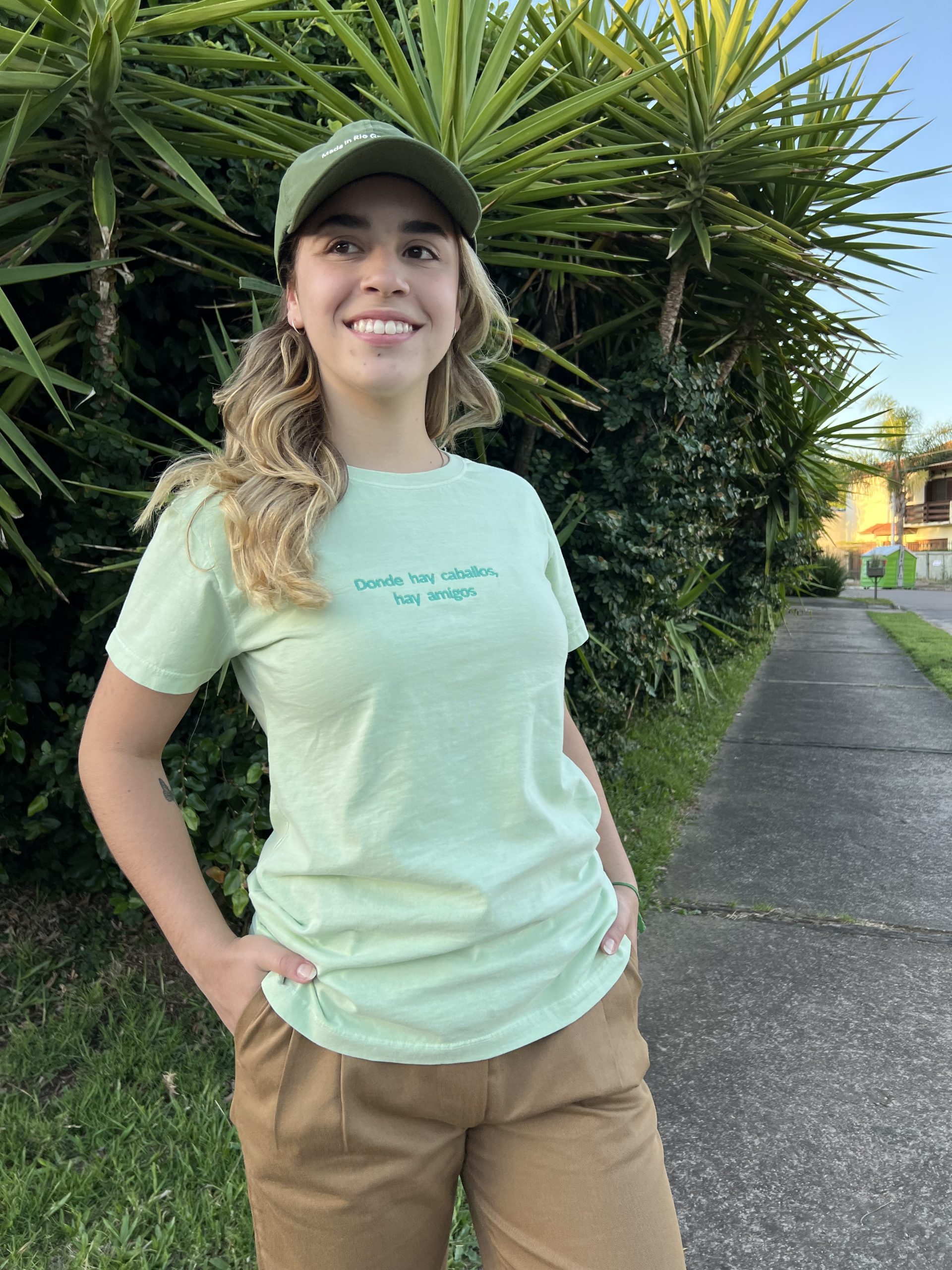 Camiseta - Cor verde claro - Imagem 3