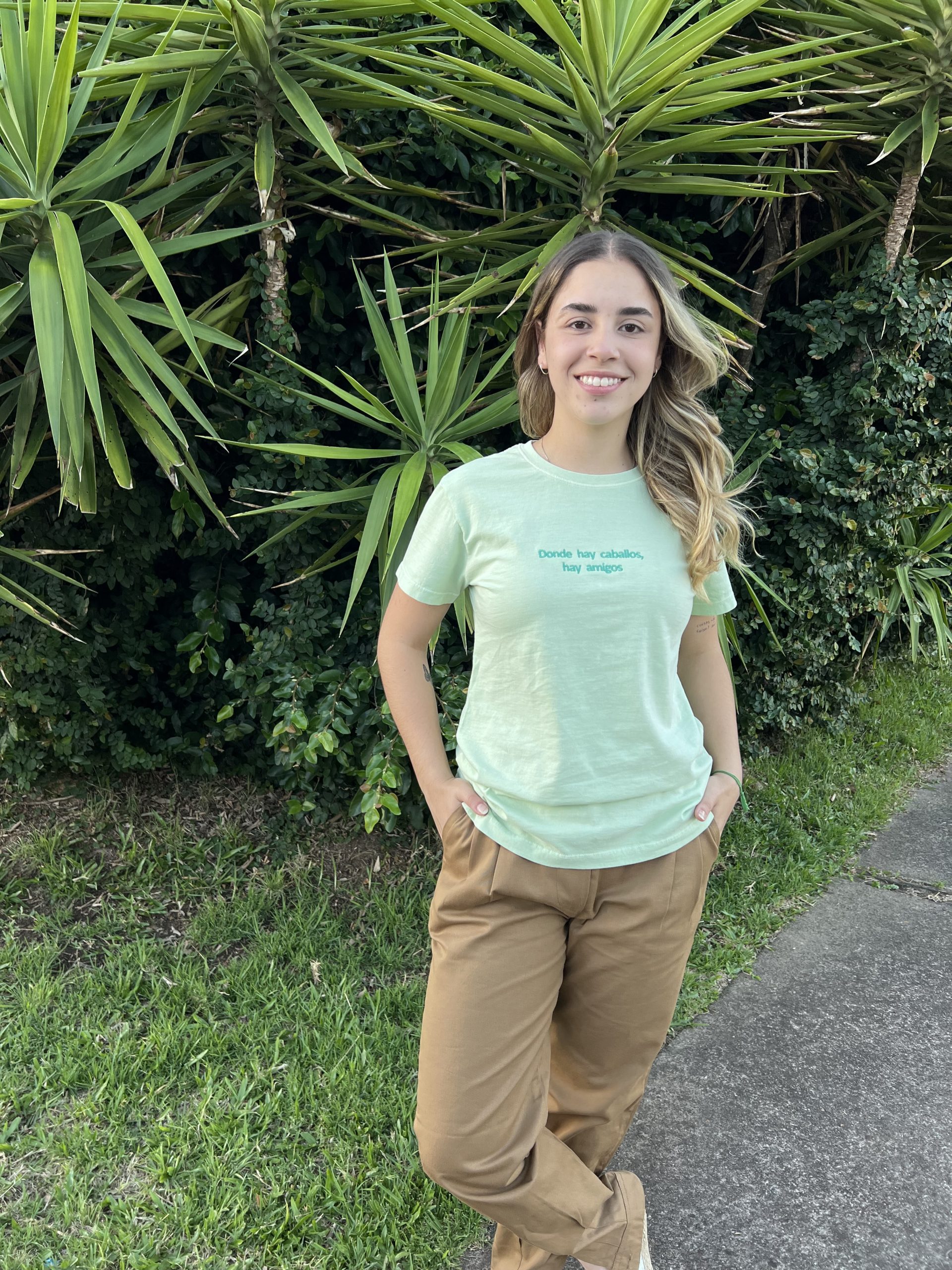 Camiseta - Cor verde claro - Imagem 2