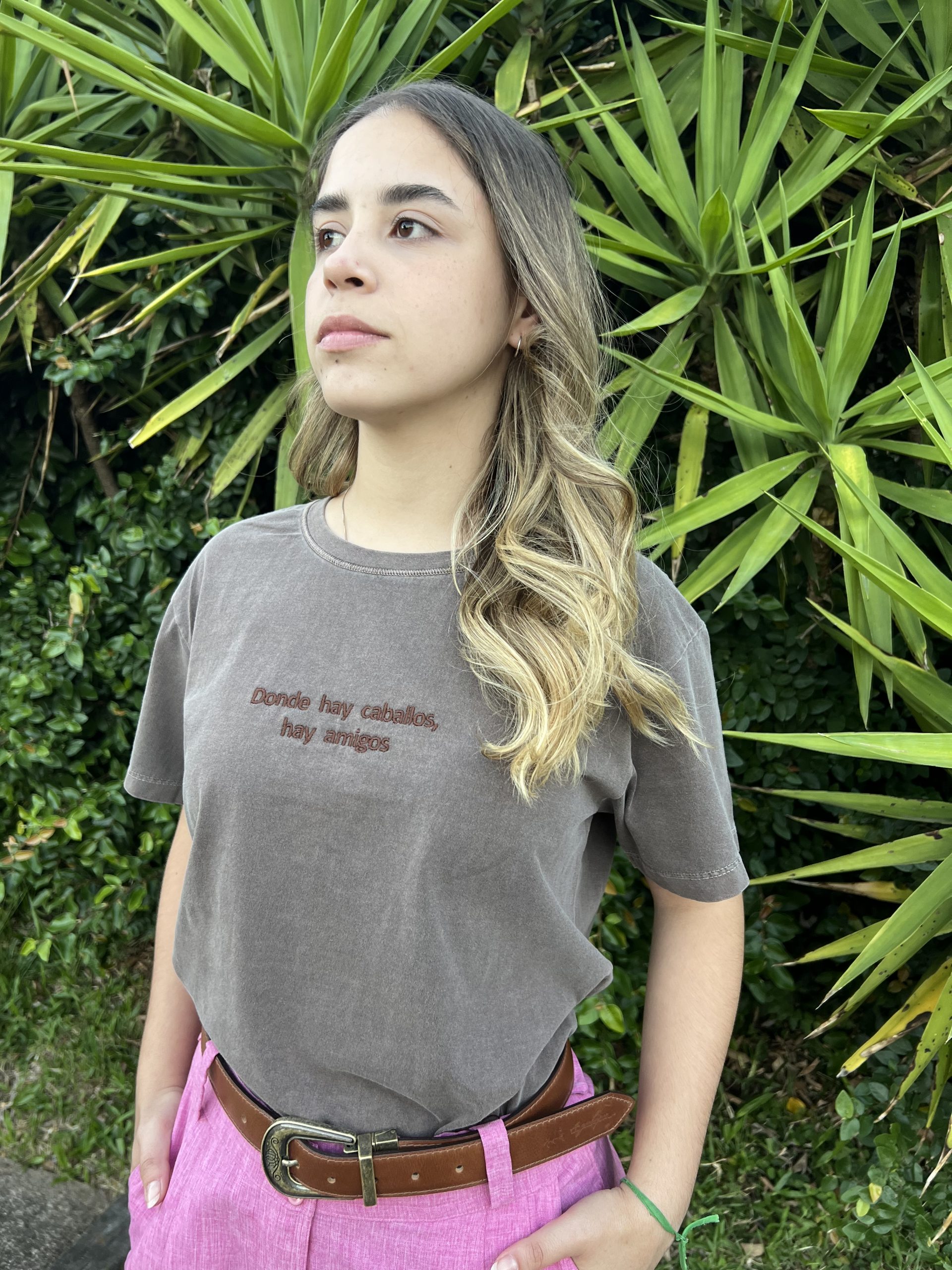 Camiseta - Cor marrom