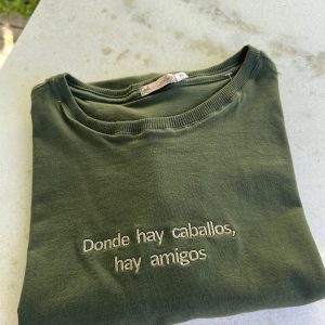 Camiseta - Cor verde escuro