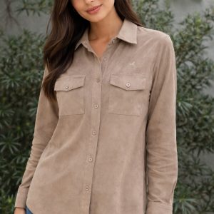 Camisa Suede - Cor nude