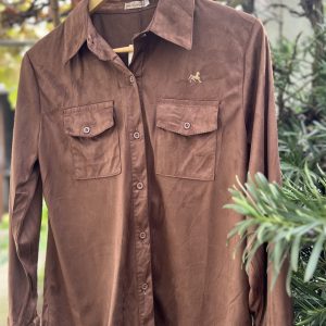 Camisa Suede - Cor marrom