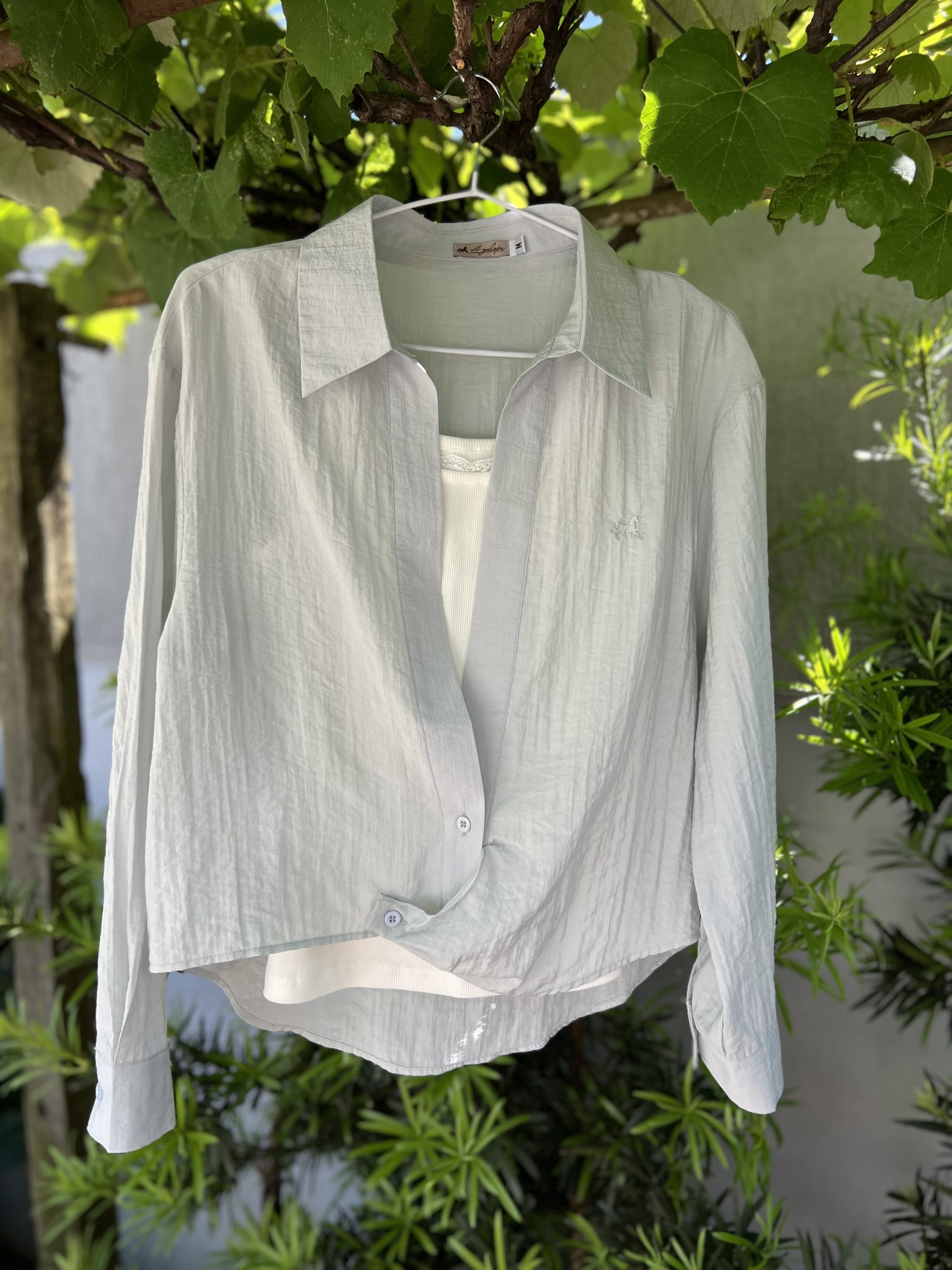 Camisa com regata - Cor azul